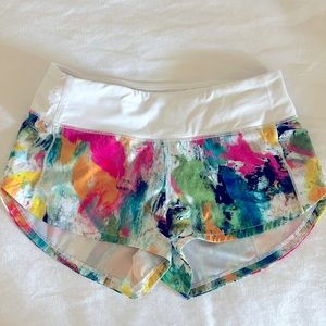 Lululemon 2.5 inch speed up multicolor shorts